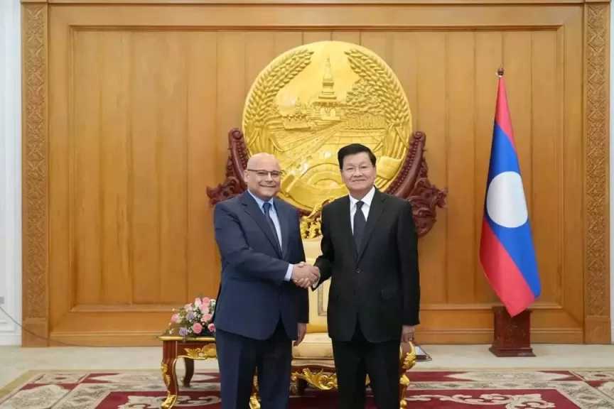 سفير مصر فى هانوي يقدم أوراق اعتماده سفيرا غير مقيم لدى جمهورية لاوس الديمقراطية الشعبية