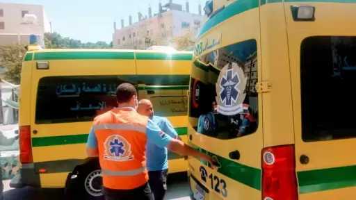 مصرع طفل وإصابة والدته إثر تصادم سيارة نقل بسكوتر في طنطا