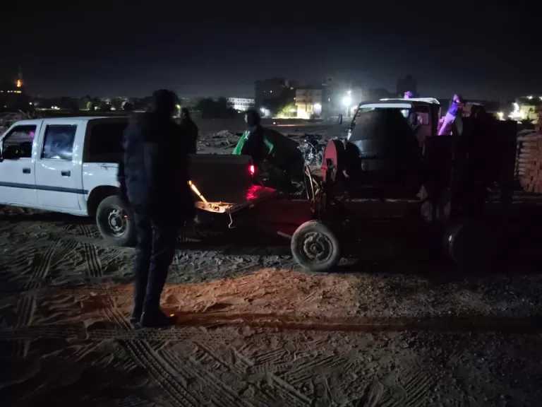 وقف أعمال مخالفة بنطاق حي الجون ومصادرة خلاطتين بالفيوم