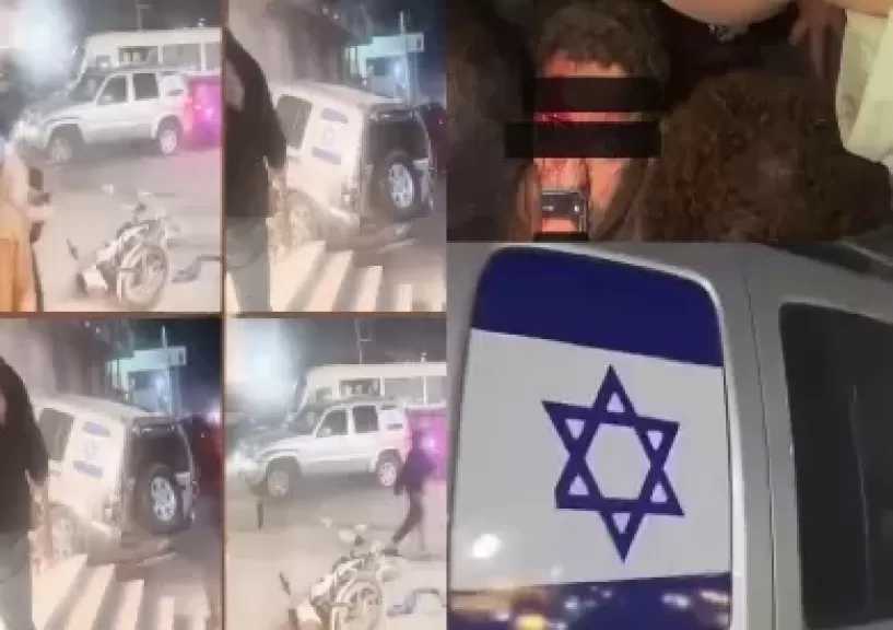 ضبط قائد سيارة «چيب» تحمل علم إسرائيل في كرداسة بعد إصابته عددا من المارة