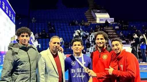 وزير الشباب والرياضة يهنئ عمر أمين بحصد برونزية بطولة إلكسندر ميدفيد الدولية في منسك