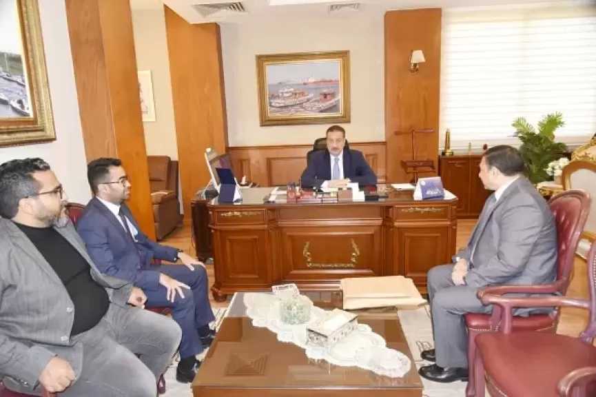 محافظ بورسعيد يبحث دعم وتطوير مستشفى الصحة النفسية