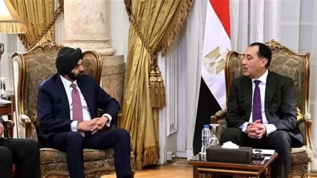 مدبولي يلتقي رئيس مجموعة البنك الدولي في أول زيارة لمصر