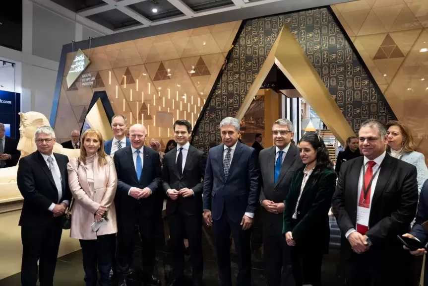 وزير السياحة والآثار يستقبل عدد من الزيارات الهامة للجناح المصري المُشارك في فعاليات بورصة برلين السياحية ITB Berlin 2026