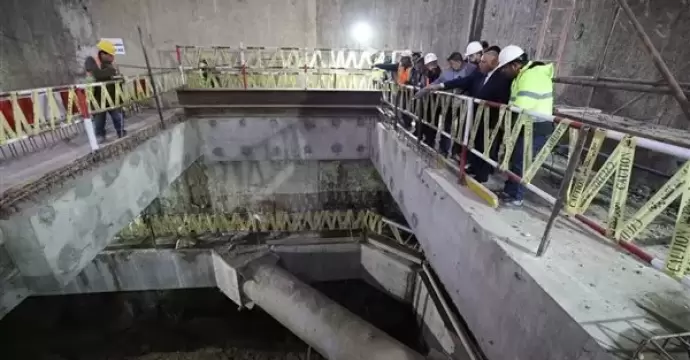 وزير النقل يتفقد محطة الملك الصالح بمشروع المرحلة الأولى للخط الرابع للمترو