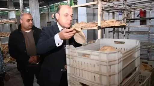 محافظ الغربية يتفقد مجمع مخابز وحدة الصيانة والتدريب