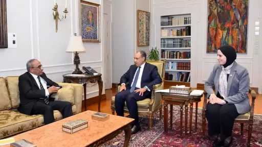 وزير الخارجية يستقبل أمين عام مجلس الوحدة الاقتصادية العربية