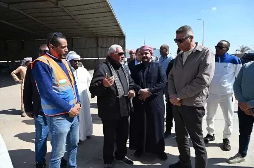 محافظ جنوب سيناء يتفقد المدفن الصحي وأعمال تطوير مصنع تدوير المخلفات في شرم الشيخ