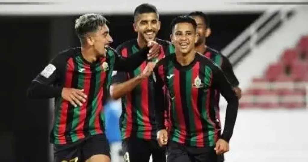 الجيش الملكى يتقدم على بيراميدز بهدف حمودان فى الدقيقة 8