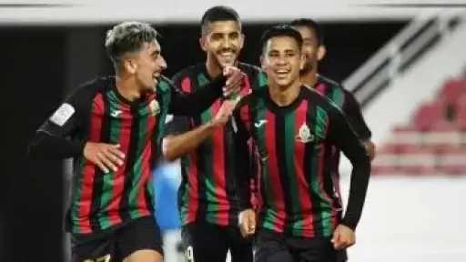 الجيش الملكى يتقدم على بيراميدز بهدف حمودان فى الدقيقة 8