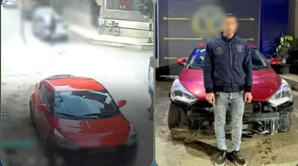 ضبط سائق سيارة لسيره برعونة والاصطدام بسيارة حال توقفها بالقليوبية