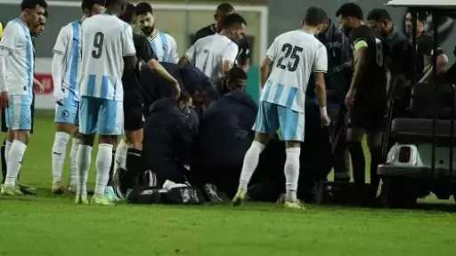 هاني أبوريدة يطمئن على الحالة الصحية لـ محمد حمدي لاعب بيراميدز