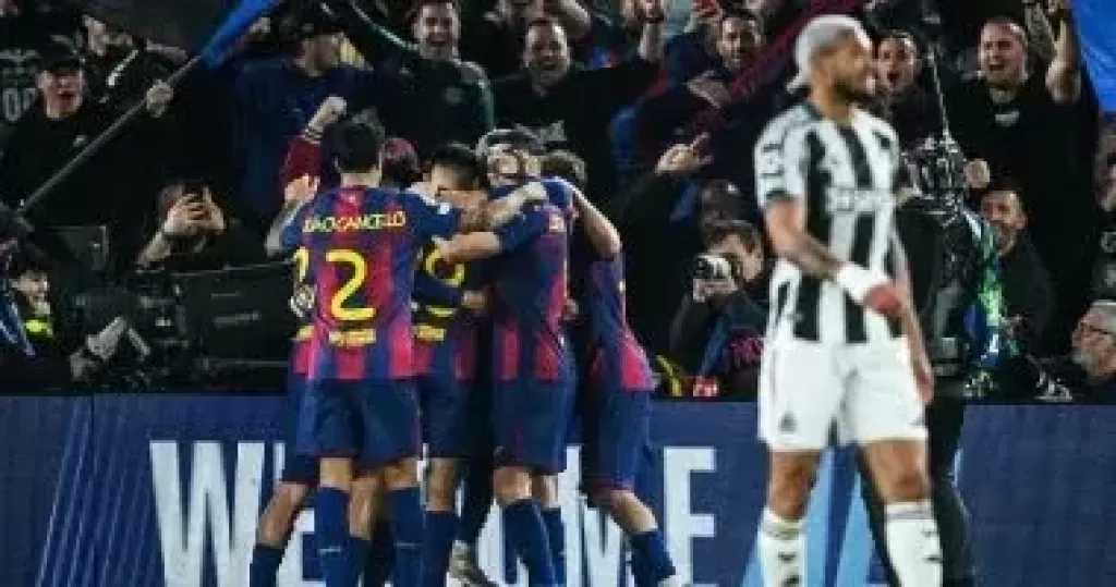 برشلونة يدمر شباك نيوكاسل بسباعية ويعبر لربع نهائي دوري أبطال أوروبا