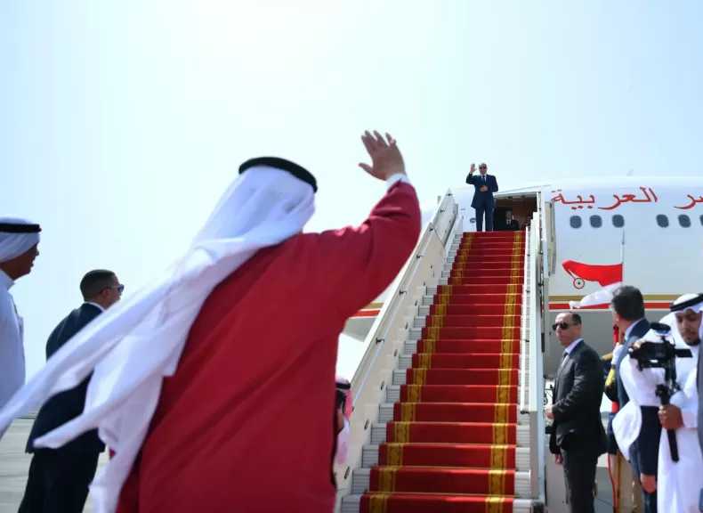 الرئيس السيسي يعود إلى أرض الوطن بعد زيارة أخوية للبحرين والسعودية