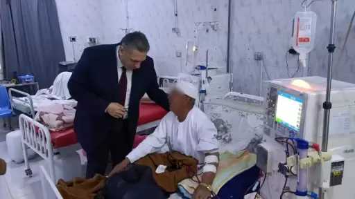 وكيل صحة كفر الشيخ يتفقد مستشفى فيصل سعود للغسيل الكلوي.. صور