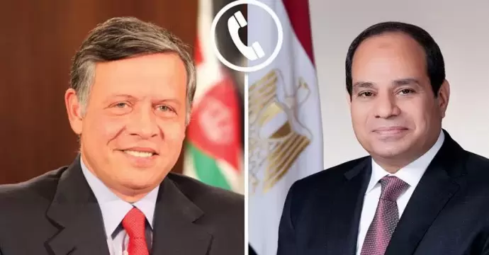 الرئيس السيسي يتلقي اتصالا هاتفيا من العاهل الأردني بمناسبة حلول عيد الفطر المبارك