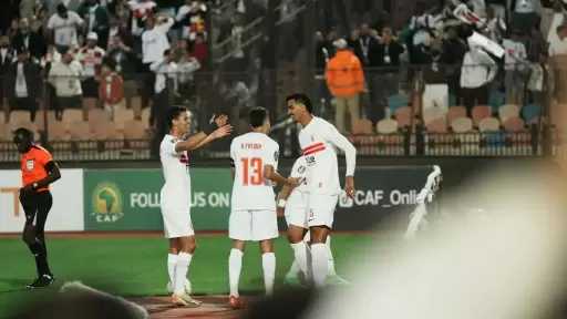 الزمالك يتقدم بثنائية نظيفة أمام أوتوهو الكونغولي في كأس الكونفدرالية