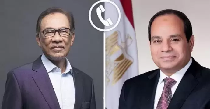 الرئيس السيسي يتلقى اتصالا هاتفيا من رئيس وزراء ماليزيا