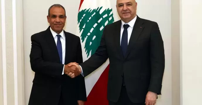 وزير الخارجية يلتقي الرئيس اللبناني في بيروت وينقل رسالة دعم من القيادة والشعب المصري
