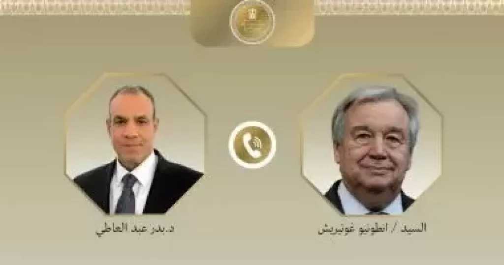 وزير الخارجية وسكرتير الأمم المتحدة يبحثان تطورات الأوضاع فى الشرق الأوسط