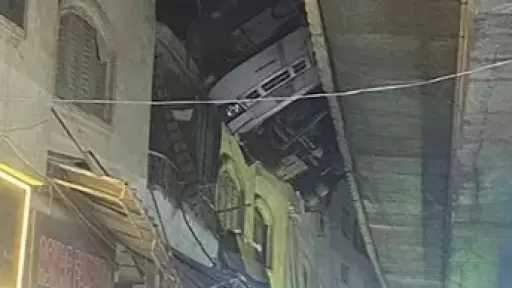 المعاينة الأولية: اختلال عجلة القيادة وراء انقلاب أتوبيس بدائرى أحمد عرابى