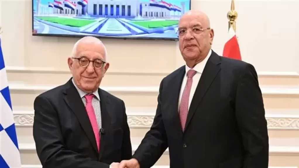 المستشار هشام بدوي يلتقي رئيس البرلمان اليوناني