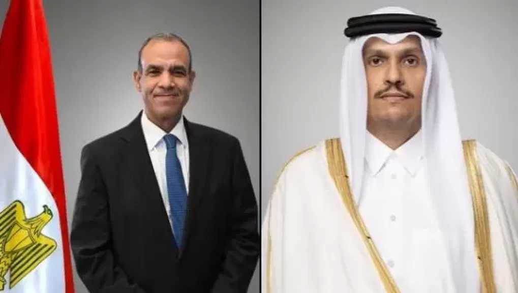 وزيرا خارجية مصر وقطر يستعرضان تطورات التصعيد العسكري بالمنطقة