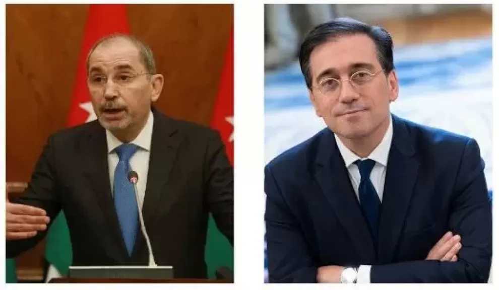 وزير الخارجية الأردني يبحث مع نظيره الإسباني جهود إنهاء حرب إيران