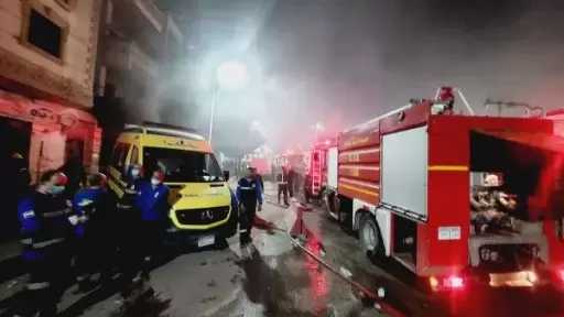 حريق مصنع ملابس سرايا القبة.. وفاة 9 أشخاص وإصابة 17 آخرين