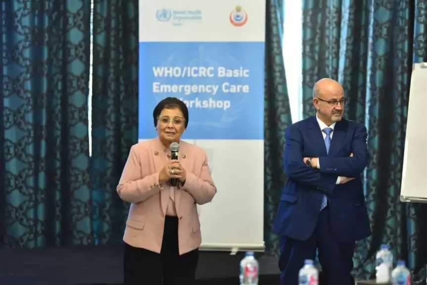 نائب وزير الصحة تبحث مع يونيسف ومنظمة الصحة العالمية دعم الرعاية الأولية وتشهد تدريبًا لتعزيز خدمات الطوارئ