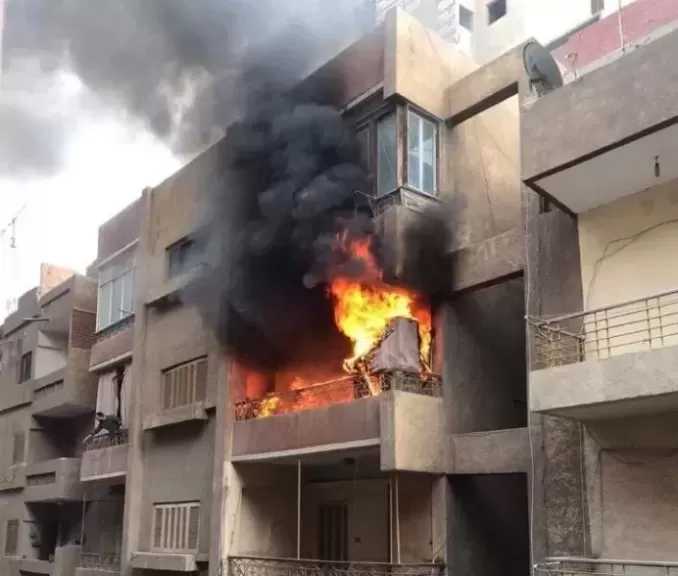 إخماد حريق داخل شقة سكنية في مدينة 6 أكتوبر دون إصابات