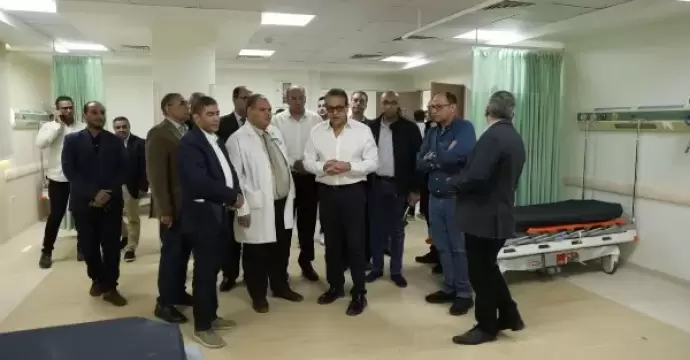 وزير الصحة يتفقد المبنى الجديد بمستشفى صدر العباسية ويوجه بسرعة تجهيزه تمهيداً لافتتاحه خلال أيام