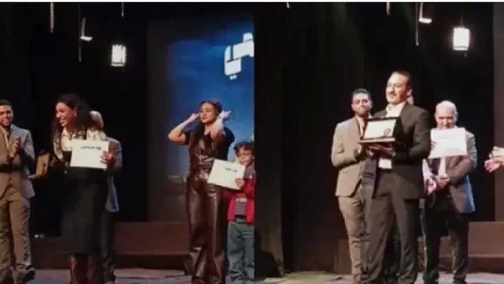 تكريم أحمد عزمي ودنيا سامي وعمر رزيق بمهرجان المسرح العالمي