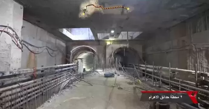 مشروع عملاق.. النقل تنشر أحدث تصوير جوي للمرحلة للخط الرابع لمترو الأنفاق