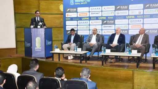 وزير الشباب والرياضة يشهد وقائع المؤتمر الصحفي للإعلان عن استضافة مصر للمرحلة الأولى من كأس العالم للخماسي الحديث 2026