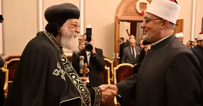 مفتي الجمهورية يُهنئ البابا تواضروس الثاني وكافة الطوائف المسيحية بعيد القيامة