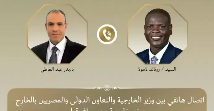 وزير الخارجية يبحث مع نظيره بجنوب أفريقيا التطورات في لبنان وغزة وخفض التصعيد