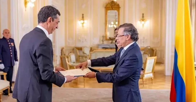 سفير مصر لدى كولومبيا يقدم أوراق اعتماده لرئيس الجمهورية | صور