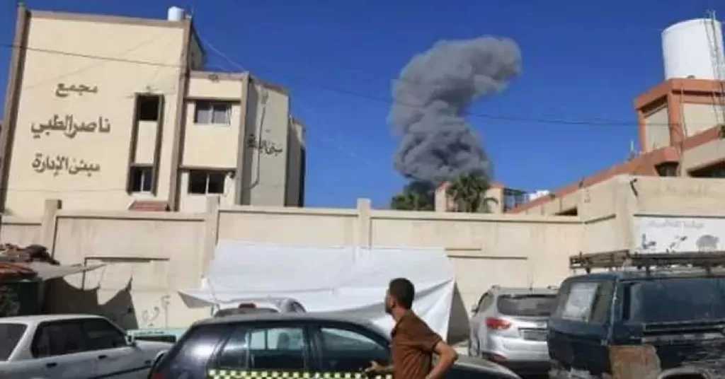 صحة غزة تعلن توقف أحد المولدات الرئيسية في مجمع ناصر الطبي