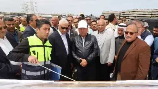 وزير النقل يجري جولة تفقدية لمشروع خط سكة حديد بئر العبد /مطار طابا بطول 353 كيلومترًا
