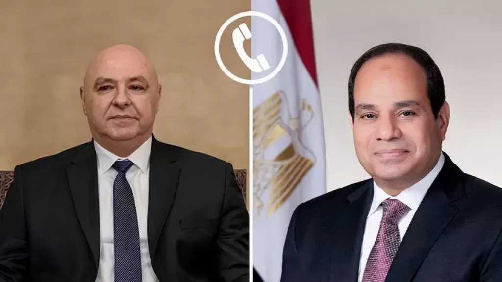 الرئيس السيسي يتلقى اتصالا هاتفيا من نظيره اللبناني لبحث تطورات الأوضاع بالمنطقة