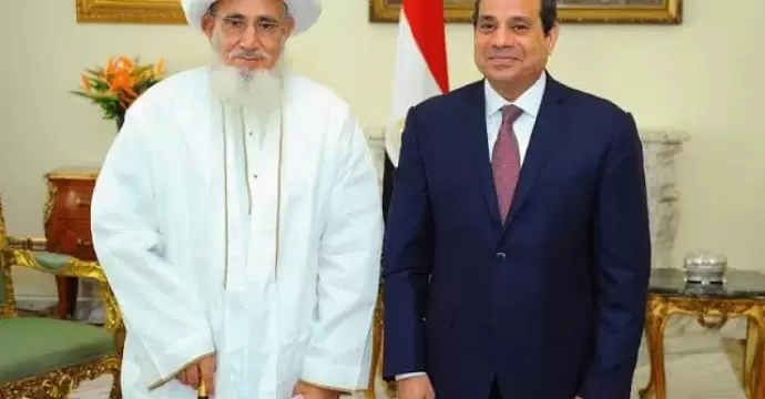 السيسي يستقبل سلطان البهرة بالقاهرة ويؤكد دعم مصر لترميم مساجد آل البيت