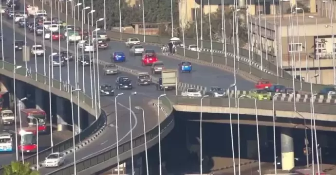 تحويلات مرورية لرفع كفاءة وإصلاح الباكيات المتضررة من كوبرى 6 أكتوبر