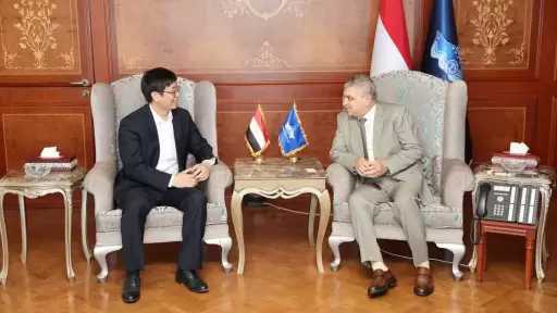 الفريق أسامة ربيع يبحث سبل التعاون المشترك مع نائب رئيس مجلس إدارة شركة تيدا مصر للاستثمار