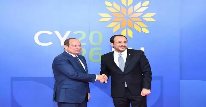 الرئيس السيسي ونظيره القبرصي يبحثان آخر مستجدات ربط حقول الغاز القبرصية بالبنية التحتية المصرية