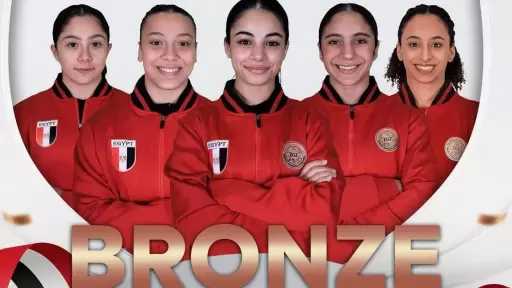 وزير الشباب والرياضة يهنئ أبطال الجمباز الفني بعد التألق في البطولة الأفريقية