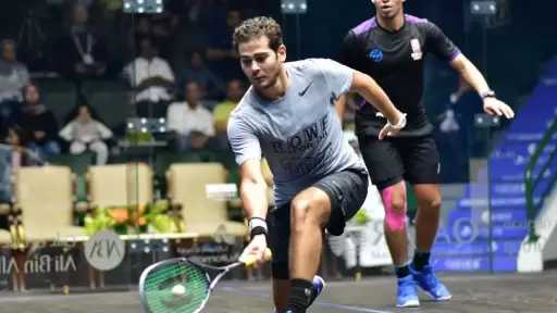 كريم عبد الجواد يواجه بطل فرنسا فى نهائى كأس جراسهوبر للاسكواش