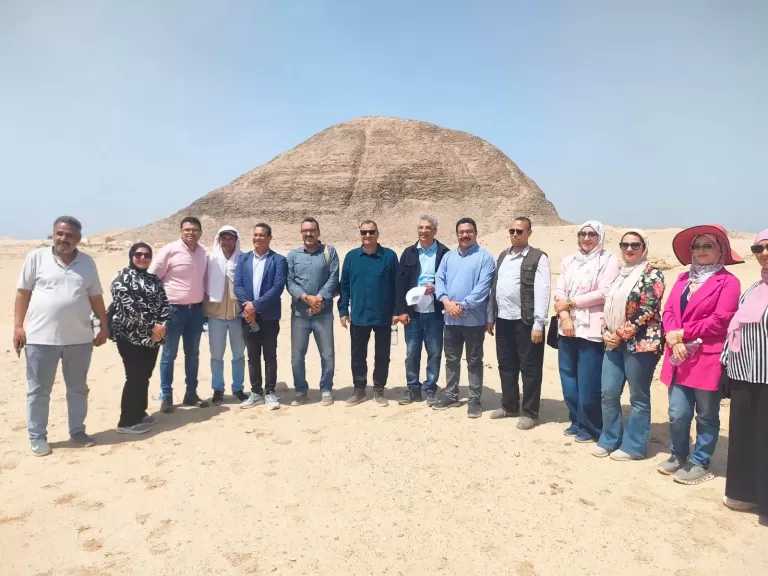 أمين الأعلى للآثار يتفقد مواقع أثرية بالفيوم والغربية والدقهلية لمتابعة مشروعات الترميم.. صور