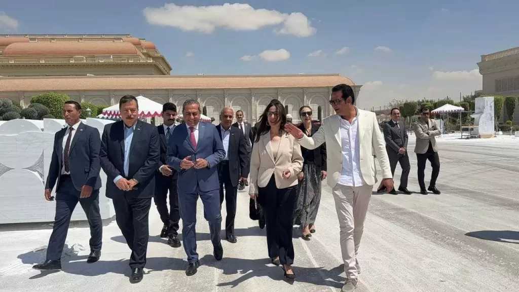 وزيرة الثقافة تقوم بجولة ميدانية في رحاب مدينة الفنون والثقافة بالعاصمة الجديدة