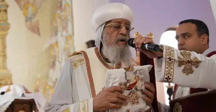 البابا تواضروس الثاني يصلي قداس عيد القديس مارمرقس في فينيسيا